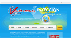 Desktop Screenshot of plasticosvaldes.com